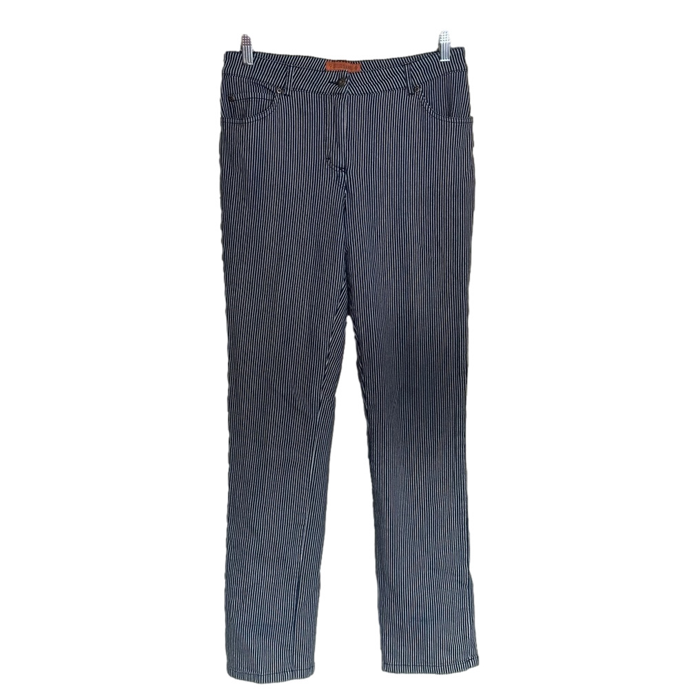 LOULOU DIAMOND Striped Conductor Pants - Size 10